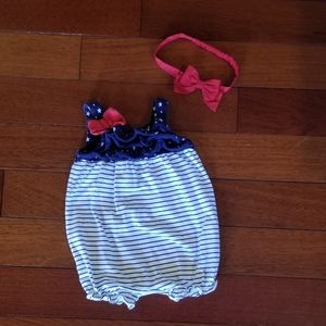 Gymboree Romper and Bow